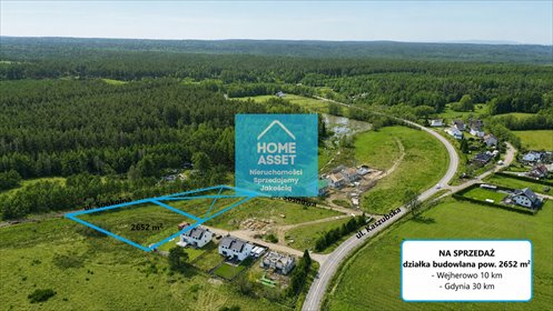 Polecam działkę 2652 m² w Wielkiej Piaśnicy z pozwoleniem na dom działka Wielka Piaśnica