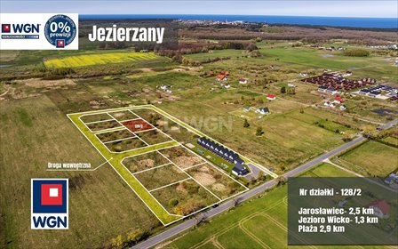 Działka budowlana 850 m² blisko morza i jeziora działka Jezierzany, Nadmorska