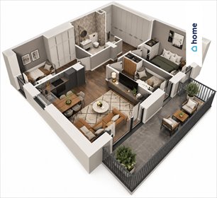 Nowoczesne 4-pokojowe mieszkanie z balkonem w Katowicach. mieszkanie Katowice, Koszutka