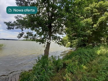 Działka rekreacyjna nad jeziorem Kalwa z plażą i lasem działka Pasym