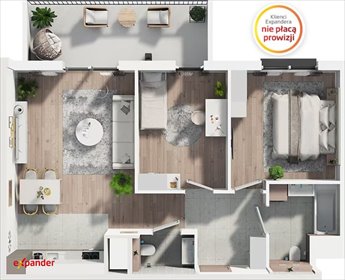 mieszkanie na sprzedaż 62m2 mieszkanie Poznań, Krzyżowniki-Smochowice, Jana Henryka Dąbrowskiego