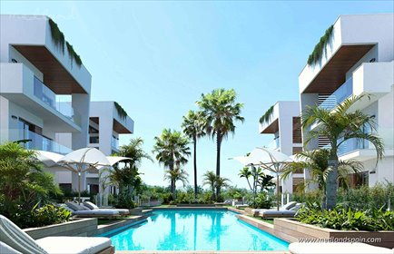 Nowoczesne apartamenty z basenem i tarasem blisko plaży mieszkanie Los Alcázares