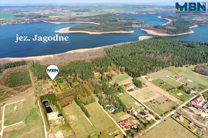 Działka 2000m2 pod zabudowę w otulinie lasu i jeziora działka Miłki, Jagodne Wielkie