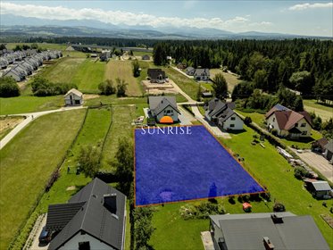 Działka 1369 m² z widokiem na góry w Nowym Targu działka Nowy Targ, Partyzantów