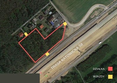 działka na sprzedaż 9900m2 działka Siestrzeń, Objazdowa