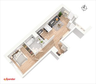 Sprzedam nowoczesne 2-pokojowe mieszkanie 54 m² we Wrocławiu mieszkanie Wrocław, Powstańców Śląskich, Powstańców Śląskich