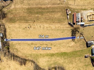 Mała działka budowlana w Chochołowie, 647 m2, MPZP działka Nowotarski