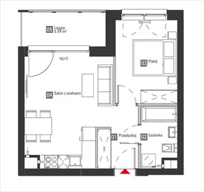 mieszkanie na sprzedaż 40m2 mieszkanie Gdańsk, Piecki-Migowo, Piecki, Rakoczego