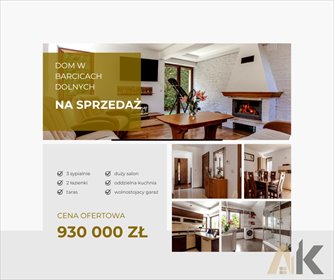 dom na sprzedaż 134m2 dom Barcice Dolne