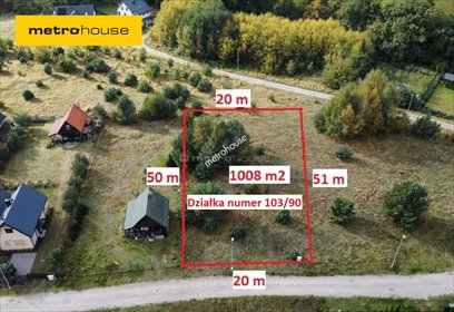 działka na sprzedaż 1008m2 działka Dębina, Szumiących drzew