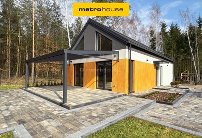 Nowoczesny dom z antresolą w lesie, 93 m², gotowy do zamieszkania dom Ojrzanów