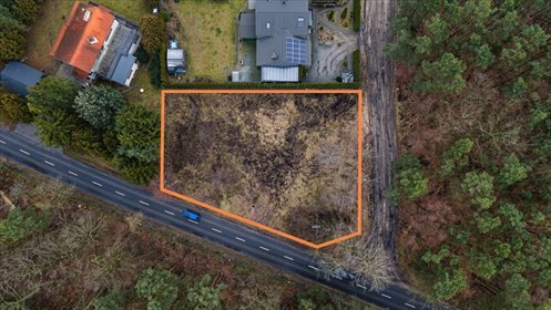 1233 m² spokoju. Las za płotem w Puszczykowie działka Puszczykowo, Jeździecka