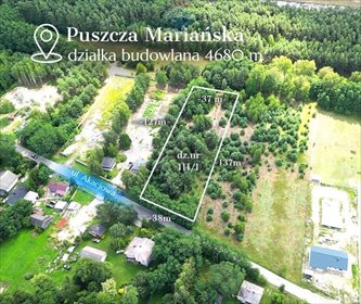 działka na sprzedaż 4680m2 działka Puszcza Mariańska, Akacjowa