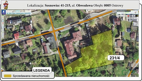 Do sprzedania działka 0,45 ha z pełnym uzbrojeniem w Sosnowcu działka Sosnowiec, Ostrowy Górnicze, Obwodowa