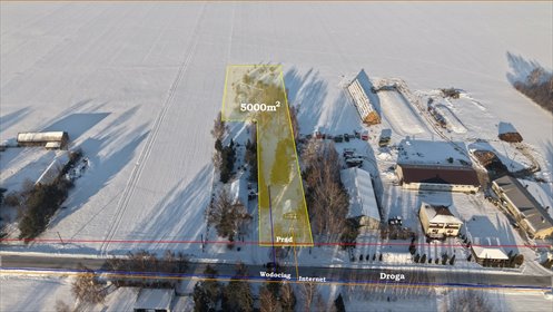 Urokliwa działka rolna 5000 m² z domkiem i dostępem do mediów działka Cholewy
