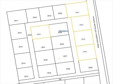 działka na sprzedaż 1305m2 działka Niedalino