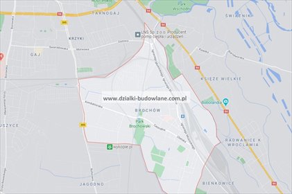 działka na sprzedaż 1000m2 działka Wrocław, Brochów, Brochów