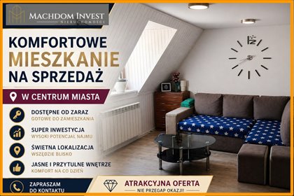 Atrakcyjne 2-pokojowe mieszkanie z piwnicą i poddaszem mieszkanie Grudziądz