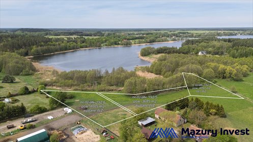 Działki nad jeziorem Małszewo z warunkami zabudowy działka Burdąg