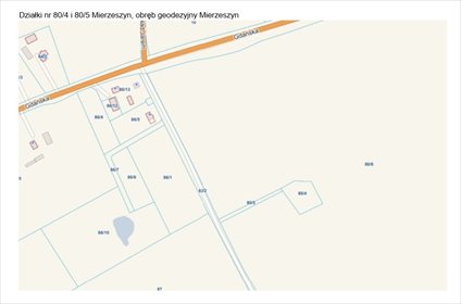 działka na sprzedaż 2600m2 działka Mierzeszyn
