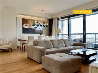 Luksusowy apartament 142 m² z panoramicznym widokiem i werandą mieszkanie Warszawa, Wola, Grzybowska