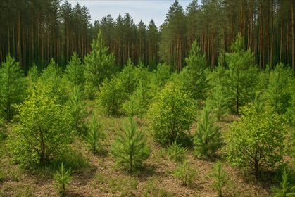 Leśna działka 0,68 ha z dojazdem – Podbiele działka Podbiele