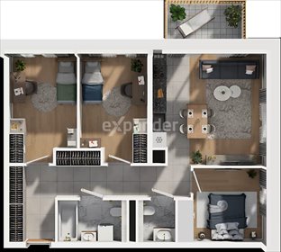 mieszkanie na sprzedaż 71m2 mieszkanie Kraków, Prądnik Biały, Bociana