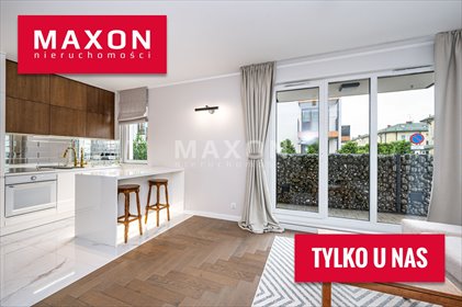 Eleganckie 2-pokojowe mieszkanie z ogródkiem i garażem mieszkanie Warszawa, Wilanów, ul. Bruzdowa
