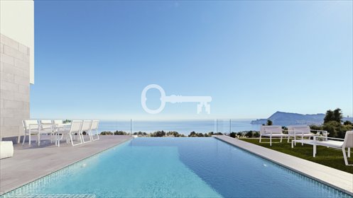 Na sprzedaż futurystyczna willa z panoramicznym widokiem 360° w Altei dom Alicante, Calle Cornisa