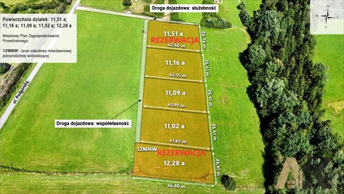 Działki budowlane w Nawojowej (11,02-12,28 ar) z widokiem działka Nawojowa, Podgórska