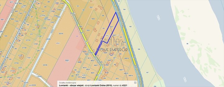 działka na sprzedaż 4732m2 działka Łomianki Dolne, Brzegowa