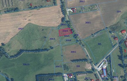 działka na sprzedaż 1739m2 działka Czernin, Czernin