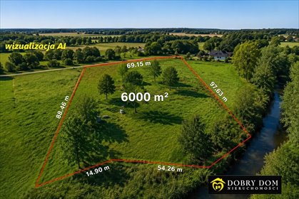 Działka z pozwoleniem na dom i trzy budynki, 6000 m² działka Stara Łuplanka