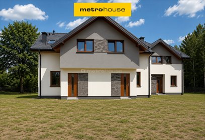 Nowoczesny segment 84 m² z ogródkiem 210 m² - stan deweloperski. dom Grodzisk Mazowiecki, Paryska