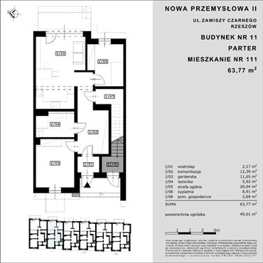 mieszkanie na sprzedaż 64m2 mieszkanie Rzeszów, Zawiszy Czarnego