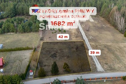 Działka 1682 m² z MPZP - las, rzeka, prąd, kanalizacja działka Przykory