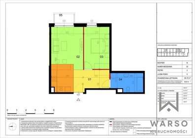 mieszkanie na sprzedaż 49m2 mieszkanie Warszawa, Mokotów, Sielce, Kostrzyńska