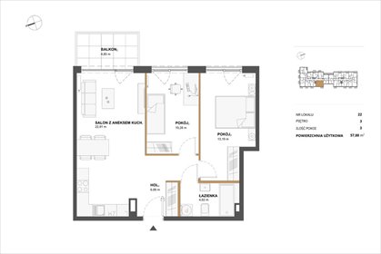 Nowoczesne 3-pokojowe mieszkanie z balkonem w Włochach mieszkanie Warszawa, Włochy, Stare Włochy
