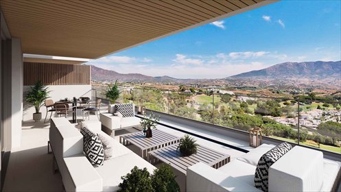 Mieszkanie 176 m² w Mijas Costa - widok na pole golfowe mieszkanie Mijas Costa