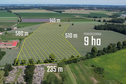 Na sprzedaż działka inwestycyjna 9 ha z MPZP w Białutach działka Białuty, Białuty