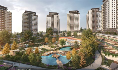 Nowoczesny apartament z basenem i 3 sypialniami w Bağcılar mieszkanie Mahmutbey, Mahmutbey, Bağcılar, Stambuł