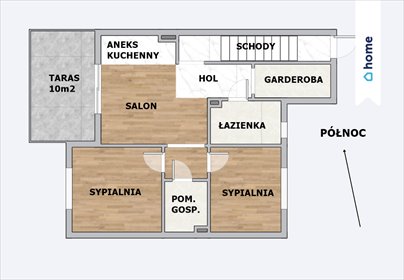 Zapraszam do 55 m² mieszkania z tarasem, garażem i niskimi kosztami mieszkanie Skawina, Łanowa