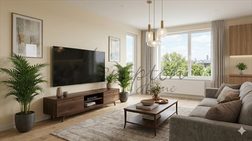 Przestronny 3-pokojowy apartament 70,7 m² z loggią mieszkanie Warszawa, Mokotów, Wołoska