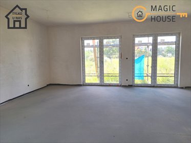 Nowoczesny bliźniak z garażem i ogrodem w Rębiechowie dom Rębiechowo, Lazurowa