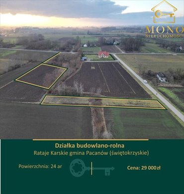 działka na sprzedaż 2400m2 działka Rataje Karskie