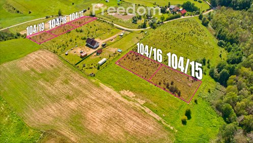 Do sprzedania działki budowlane 1500 m² w Oraczach z widokiem działka Oracze