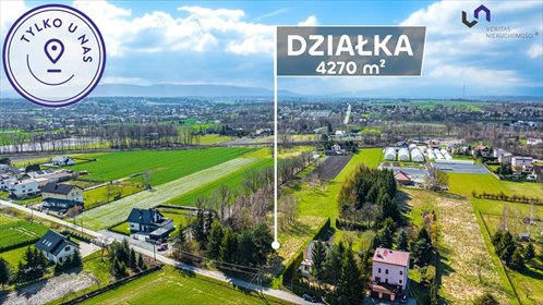Działka 4270 m² z domem, media, inwestycja (Kaniów) działka Kaniów, Sosnowicka