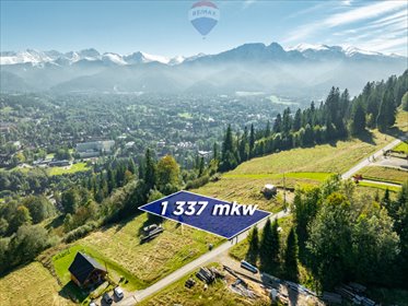 działka na sprzedaż 1337m2 działka Zakopane, Kotelnica