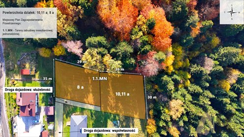 działka na sprzedaż 10m2 działka Librantowa