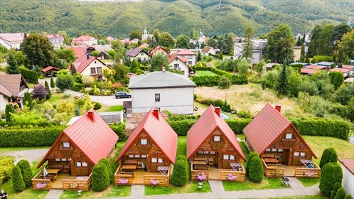 Unikatowy ośrodek wypoczynkowy 1500 m2 z 14 domami dom Międzybrodzie Bialskie